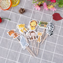 24pc Jungle Animal Cupcake Muffin Topper kid birthday party Decoration StandupOZ