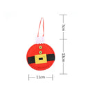 Creative Snowman Santa Claus Pendant Ultrasonic Non-Woven Tree Ornament (C) A