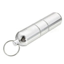 Mini Aluminum Alloy Cigarette Capsule Case Pouch Pocket Camping Keychain Ring