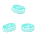 3x Dog Food Slow Feeder Pet Anti-Chocking Food Bowls Green For Medium Dogs