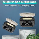 T10B TWS Wireless Bluetooth Stereo Earphones with Digital LED Charging Case