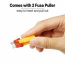 Car Blade Fuse Set 120pcs Standard Assorted Fuses + 10 Inline Fuse Holders