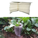 500pcs Plant Fiber Nursery Pots Seedling Raising Bag Plants Holder Garde HNA