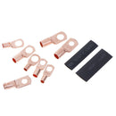 140pc Car Copper Ring Lug Terminal Heat Shrink Wire Tubing Cable Connectors K BX