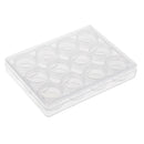 12 Grids Jewelry Beads Sewing Pills Storage Containers Cr Plastic Box Jar