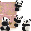 Plush panda clip small stuffed animal curtain clip bookmark notes souvenir toy3C