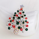 Christmas Tree Rhinestone Pin Brooch Creative Badge Women Men Jewelry Gift