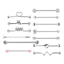 13 Surgical Stainless Steel Industrial Barbell Earring  Jewelry