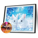 5D Diamond Rabbit Painting DIY Mosaic Cross Stitch Home Embroidery Decor