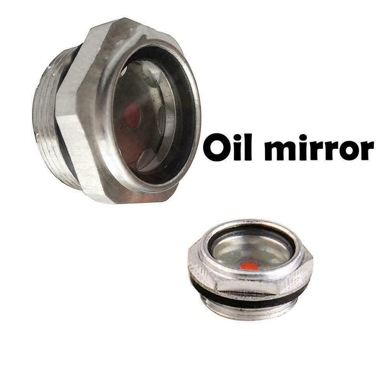 M27x1.5 Aluminum Alloy Air Compressor Metal Threaded Oil Sight QA Glass G8G0
