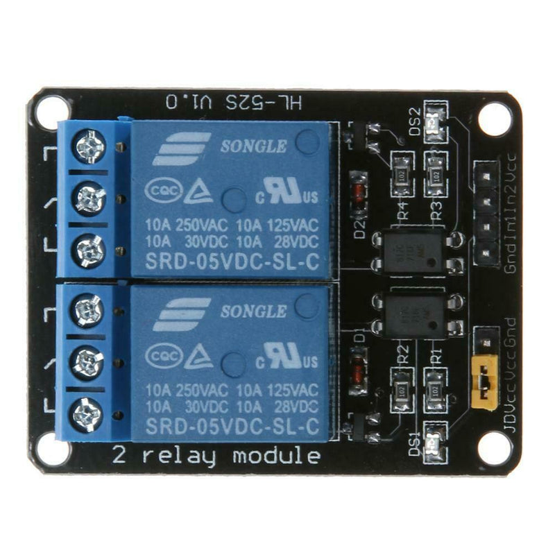 DC 5V 2 Way Relay Driver Control Module PLC Controller Board for Arduino