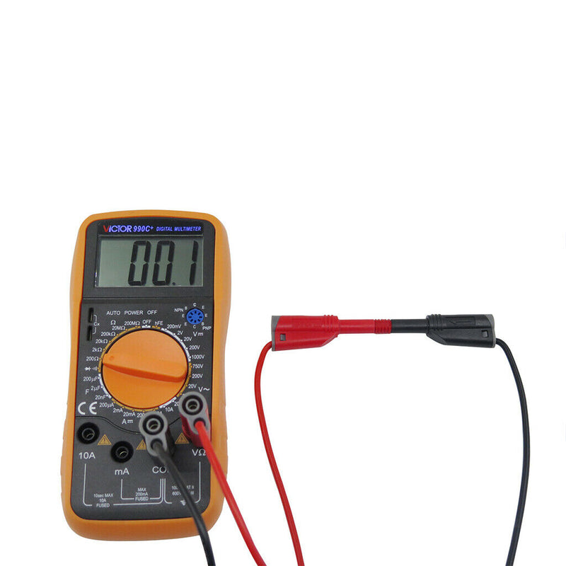 Pack of 5Pcs 4mm Stackable Banana Plug Wire Silicone Test Cable Lead for