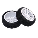 2pcs 1/16 Tire  Tires Buggy Tyre Pull Rally Wheel for HPI HSP Hobao