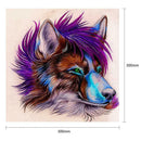 5D DIY Full Drill Diamond Painting Wild Dog Cross Stitch Embroidery Mosaic