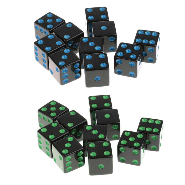 20Pc Plastic Dice D6 Dotted for Dungeons and Dragons D&D RPG Game Player