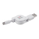 Mirco-USB A to USB 2.0 B Male Retractable Cable Data Sync Charger For Andro