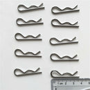 20 Pcs Stainless Steel R Hitch Pin 2x42mm & 1.8x37mm