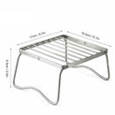 Stainless Steel Foldable BBQ Stand Portable Barbecue-Patio Gril -Camping Ho Q3M4
