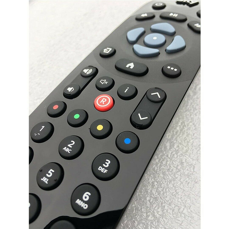 Black Replacement IR Remote Control For Sky Q Set-top Box and Television