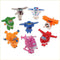 8X/Lots TV Animation Super Wings Transforming Plane Mini Characters kids Toys.