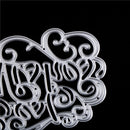 Best Wishes Metal Cut Dies Stencils for Scrapbooking DIY Cards Making IkTEUS