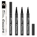 CmaaDU Eyebrow Pencil Waterproof 4 Fork Tip Fine Sketch Enhancer Eyebrow Ta