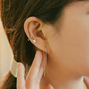 Korean Womens Long Dangle Drop Chain Hook Threader Stud Earrings Jewelry U5L9