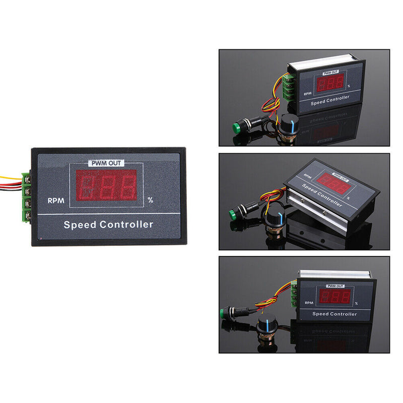 DC 6-60V 30A PWM Motor Speed Controller Stepless Regulator Switch Governor