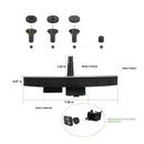 Bird Bath Fountain Solar Powered Water Pump Floating Black Outdoor Pond Garden