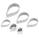 6X/Set Rose Petal Mold Mould for Cake Decor Fondant Sugarcraft Cutter Tool FT