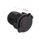 12V-24V 2 USB Port Car Charger Cigarette Lighter Socket Power Adapter +Wire Fuse