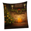 Xmas Merry Christmas Day Happy New Year Tapestry for Home Decor Wall Art D