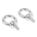 2 PCS M6 304 Stainless Steel Lifting Eye Bolts Ring, Marine Grade