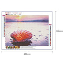5D DIY Full Drill Diamond Painting Cross Stitch Kit (Sandy Beach-k532)