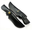Outdoor Tools Straight Cutter Cow Leather Scabbard Pouch Cover Carry Holder