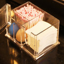 Qtip Holder - Q Tip Cotton Pad Dispenser Makeup Holder Container Organizer