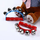 10Pcs Vivid Color Jingle Bells Sleigh Bells Instrument On Wooden Handle For