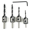 4pcs Countersink Drill Woodworking HSS Drill Bit Kit for Drilling Holes