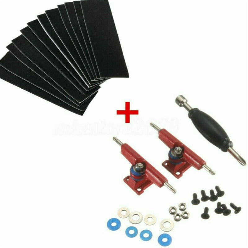 12* Wooden Fingerboard Uncut Non-slip Black Foam Grip Tape Stickers 110mm*35mm