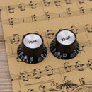3pcs Acrylic Electric Guitar Bass Volume Rotary Knob Potentiometer Caps A