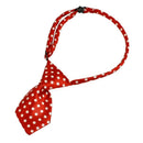 Red Dog Cat Pet Collar Bow Ties Neckties Accessory White Dots Decor V7B6