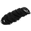 120 Pcs Black Hair Elastic for Thick and Curly No Metal Hair Ties Value Pac