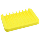 Soap frame Silicone tray care storage rack yellow