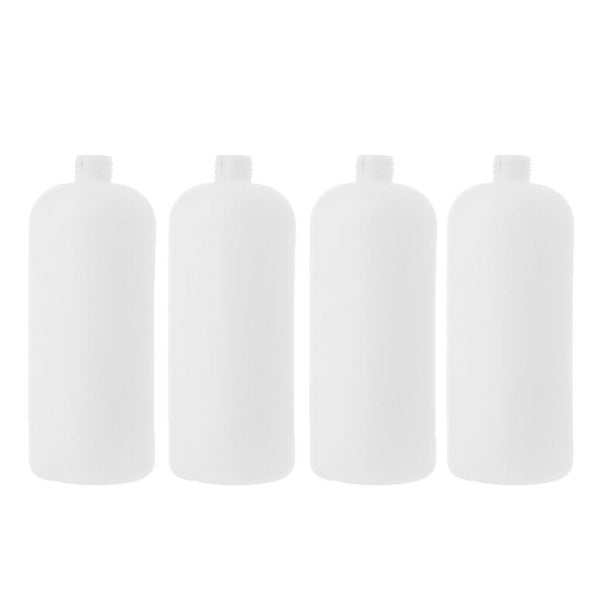 4pcs 1L Plastic Snow Foam Lance Sprayer Empty Bottles White