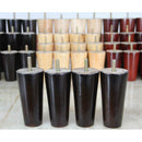 4Pcs 5'' Height Solid Wood Cone Sofa Legs Black Color Couch Furniture Feet