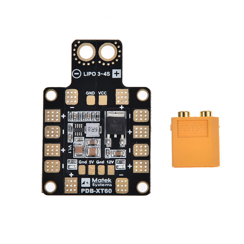 1pc pdb xt60 bec 5v/12v power distribution module board for fpv drone quad  Kw