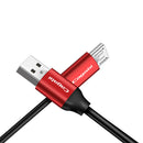 Micro USB Data Sync Fast Charging Cable For Android Red