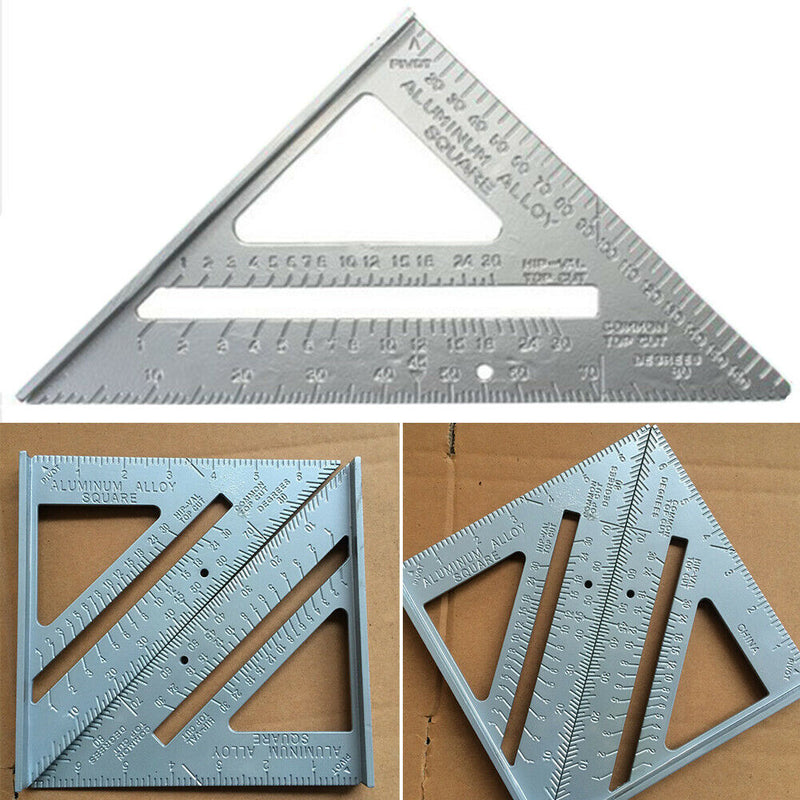Rustproof Square Metal 90 Degrees Wear Resistant Durable Angle Triangle Ruler