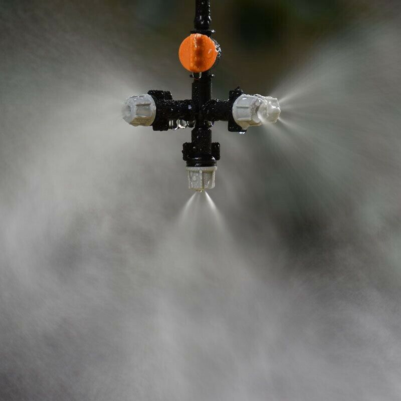 Hanging Anti Drip Misting Nozzle Cross Atomizing Nozzle Fog Water Spray To
