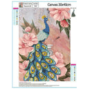 5D DIY Diamond Painting Peafowl Cross Stitch Embroidery Mosaic Kit (Right)